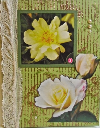 handmade greeting card, collage art